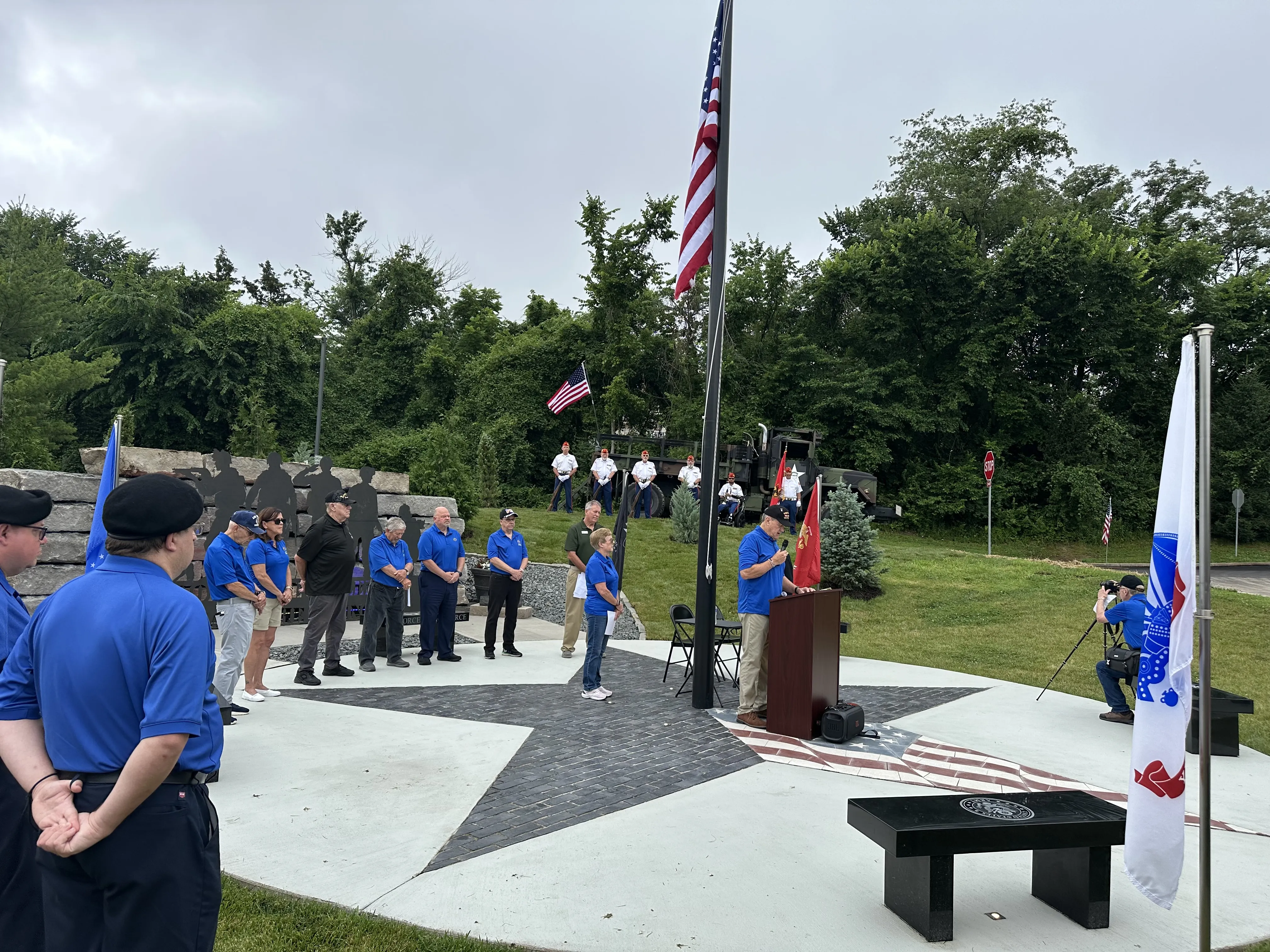 Green Operations veterans memorial dedication ceremony in St. Louis